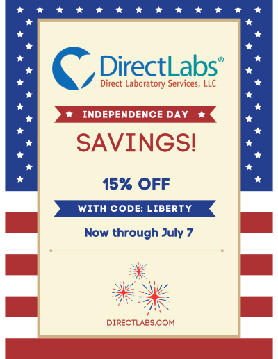 Red Blue Beigr Retro Simple 4th Of July Independence Day Flyer